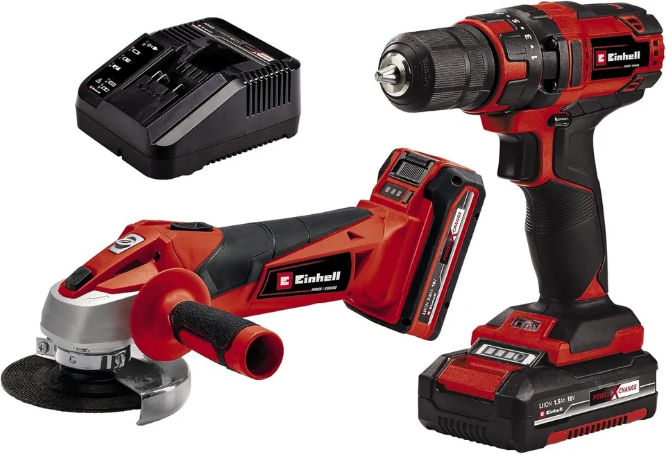 einhell-tc-tk-18-li-kit-power-x-change-con-taladro-percutor-tc-cd-18-35-li-y-amo image 1