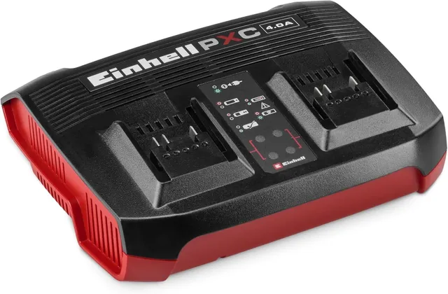 einhell-power-x-twincharger-4a-power-x-change-cargador-r-pido-doble-18-v-carga-s image 1