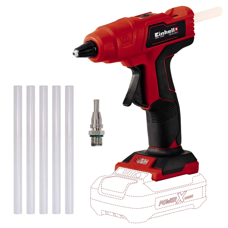einhell-te-cg-18-li-solo-pistola-termofusible-a-bater-a-power-x-change-solo-sin- image 1