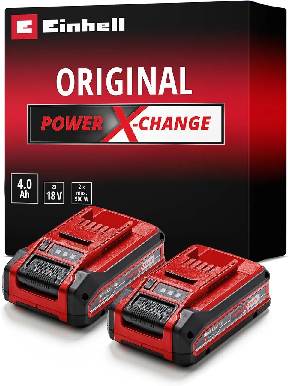 einhell-power-x-change-plus-bater-a-18-v-4-ah-twin-pack-2-bater-as-de-iones-de-l image 1