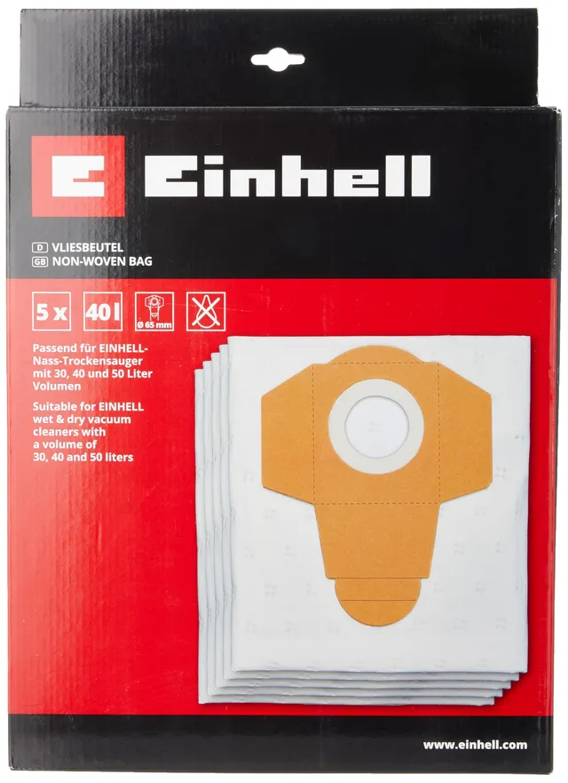 einhell-set-de-5-bolsas-de-filtro-de-polvo-para-aspiradora-en-seco-y-h-medo-de-4 image 1