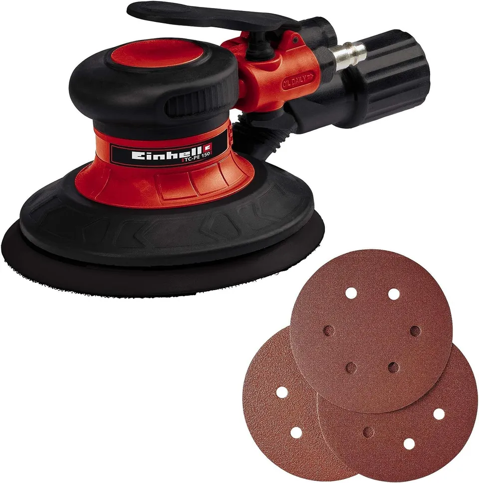 einhell-tc-pe-150-lijadora-exc-ntrica-neum-tica-de-disco-150-mm-con-regulaci-n-c image 1