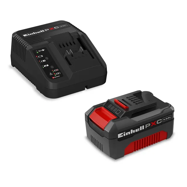 einhell-kit-de-inicio-power-x-change-bater-a-de-iones-de-litio-18-v-4-0-ah-y-car image 1