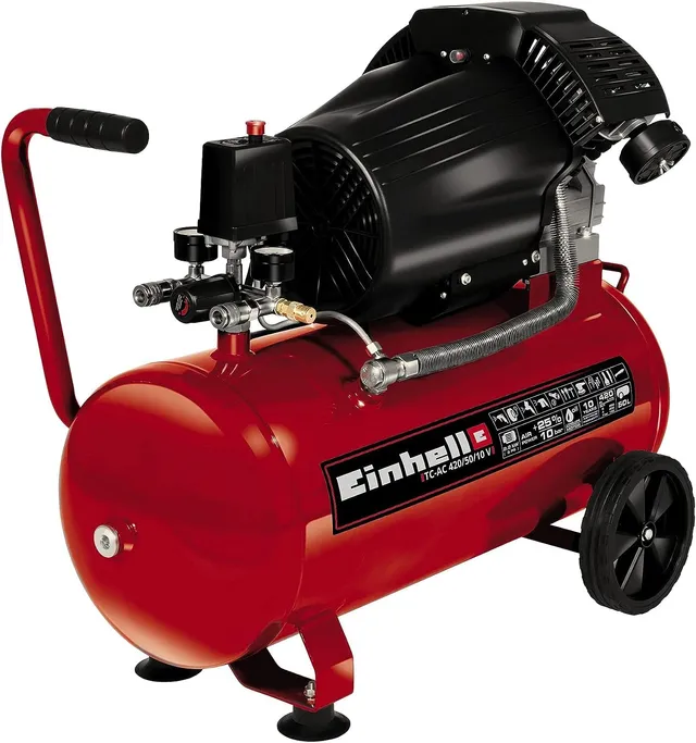 einhell-tc-ac-420-50-10-v-compresor-de-aire-con-dep-sito-50-l-2200-w-10-bar-lubr image 1