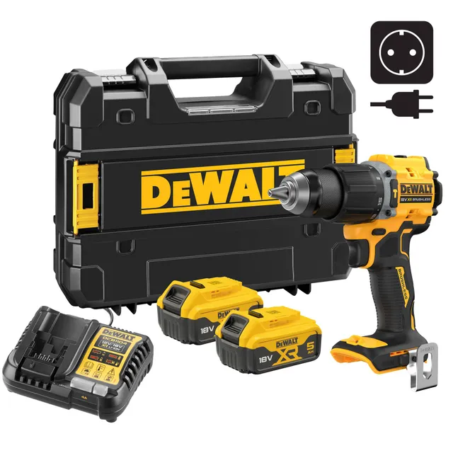 dewalt-dcd799p2t-qw-taladro-atornillador-percutor-18v-xr-sin-escobillas-con-2-ba image 1