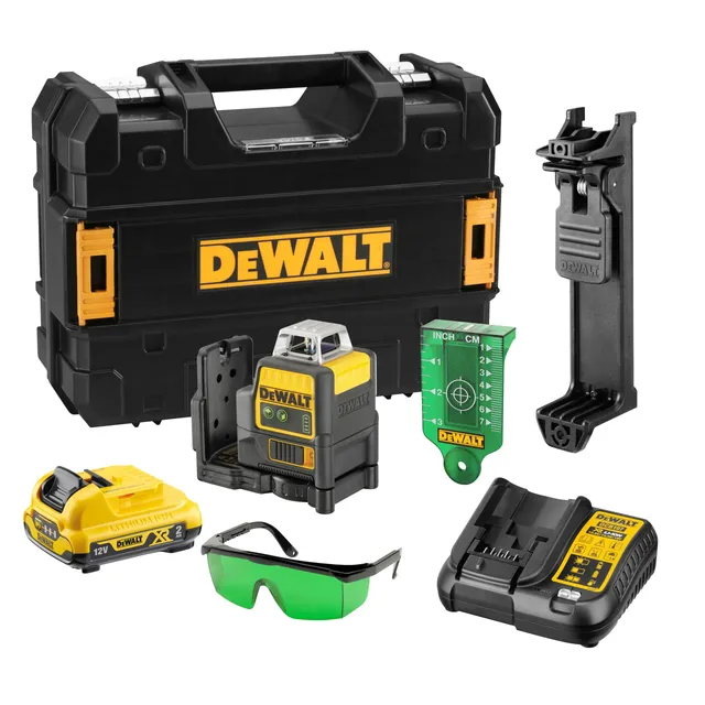 dewalt-dce0811d1g-qw-nivel-l-ser-autonivelante-verde-2x360-con-bater-a-xr-12v-2a image 1