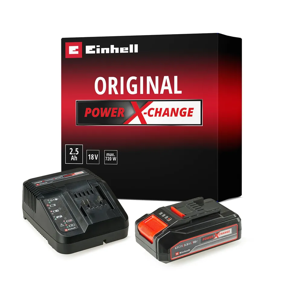 einhell-pxc-kit-inicio-power-x-change-18-v-2-5-ah-kit-de-bater-a-y-cargador-r-pi image 1