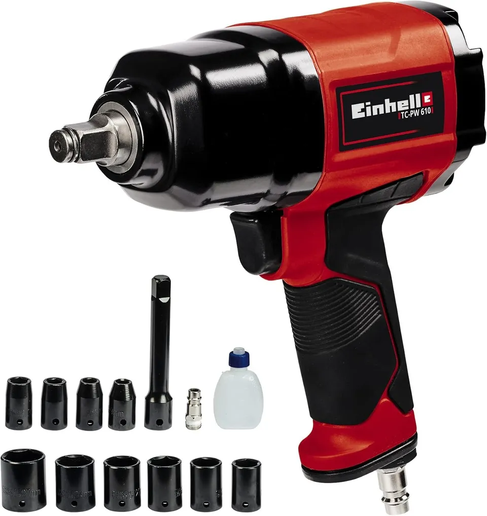 einhell-tc-pw-610-llave-neum-tica-de-impacto-610-nm-con-10-dados-aceite-boquilla image 1