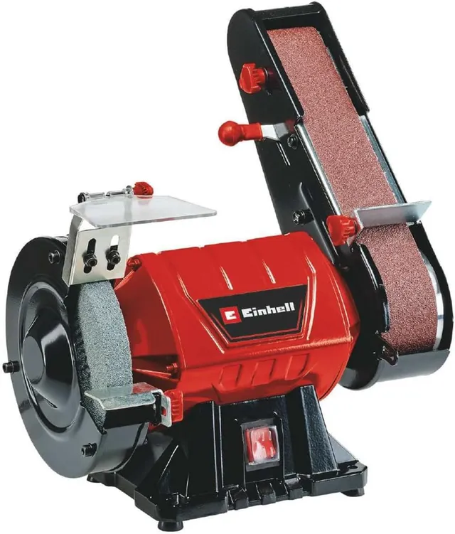 einhell-tc-us-350-esmeriladora-de-banda-y-disco-vertical-350-w-con-protecci-n-co image 1