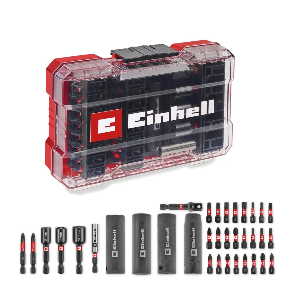 einhell-m-case-juego-de-35-brocas-de-impacto-y-llaves-de-vaso-puntas-25-50-mm-tu image 1