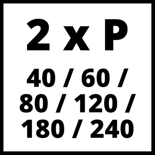 original-einhell-set-de-12-papeles-de-lija-132-x-80-mm-con-velcro-2x-p40-p60-p80 image 8