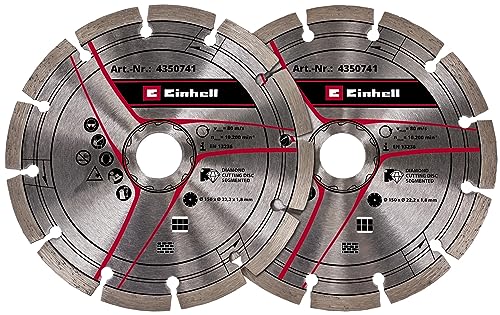 einhell-set-de-2-discos-de-corte-de-diamante-150mm-con-orificio-22-2mm-para-roza image 3