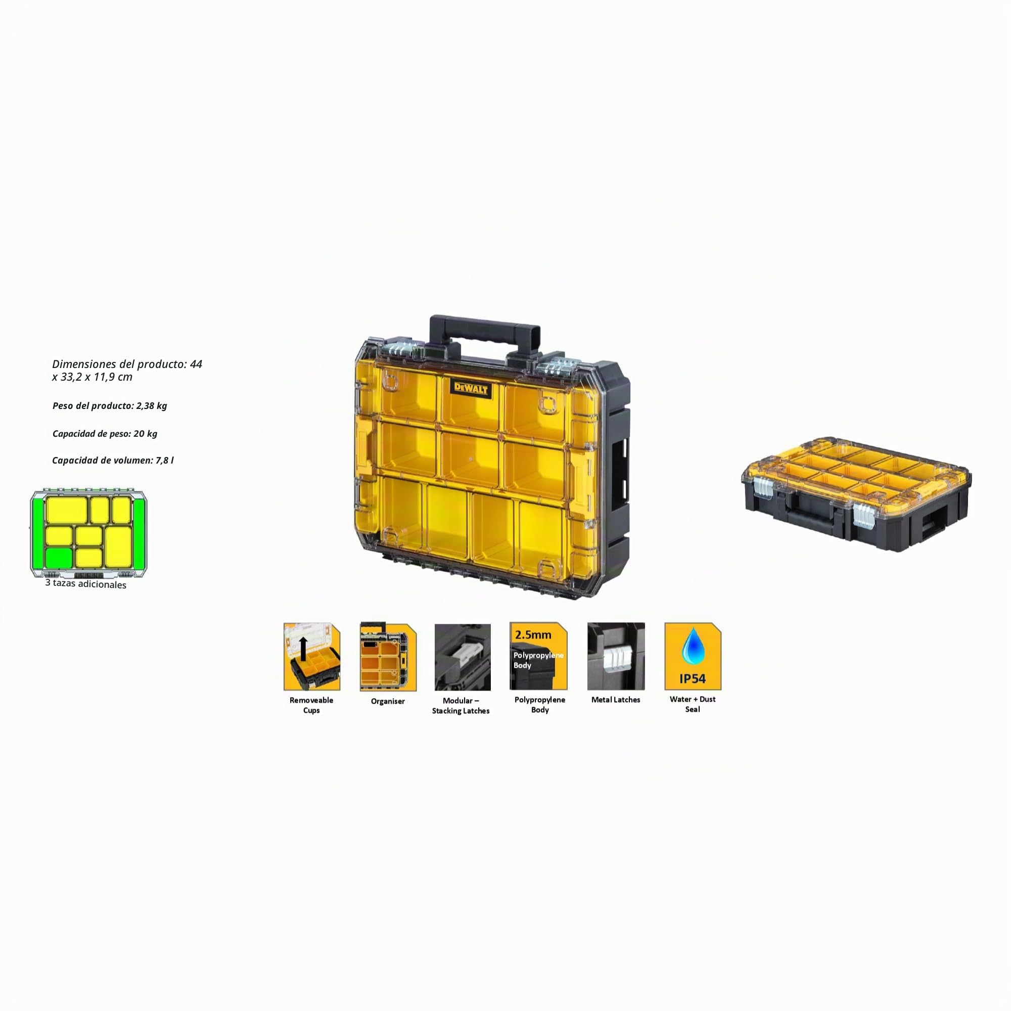 dewalt-dwst82968-1-organizador-tstak-v-con-tapa-transparente-ip54-7-8-l-para-pie image 5