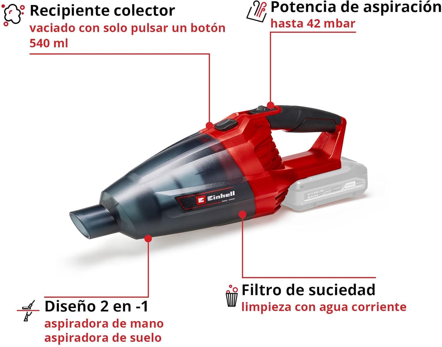 einhell-te-vc-18-li-solo-power-x-change-aspiradora-manual-sin-cable-18-v-con-dep image 3