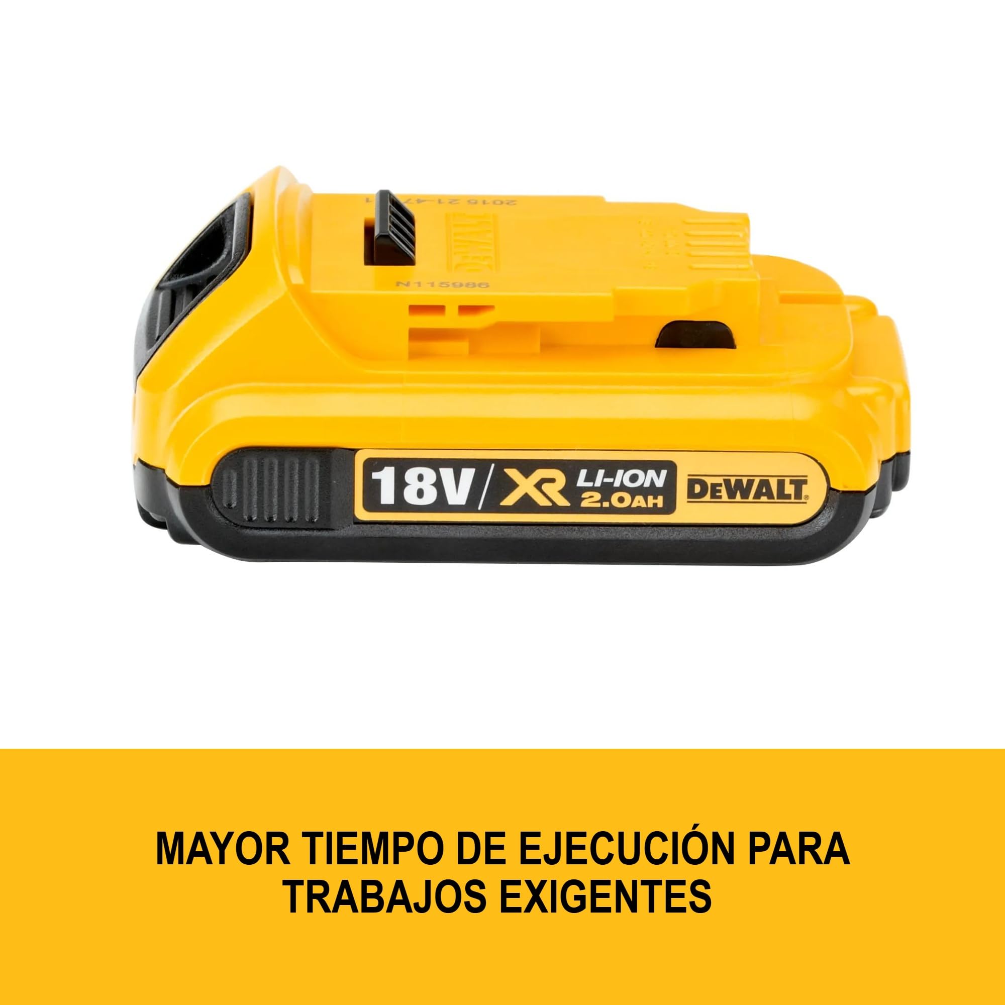 dewalt-dcb183-xj-bater-a-xr-li-ion-18v-2-0ah-con-indicador-de-carga-de-3-led image 2