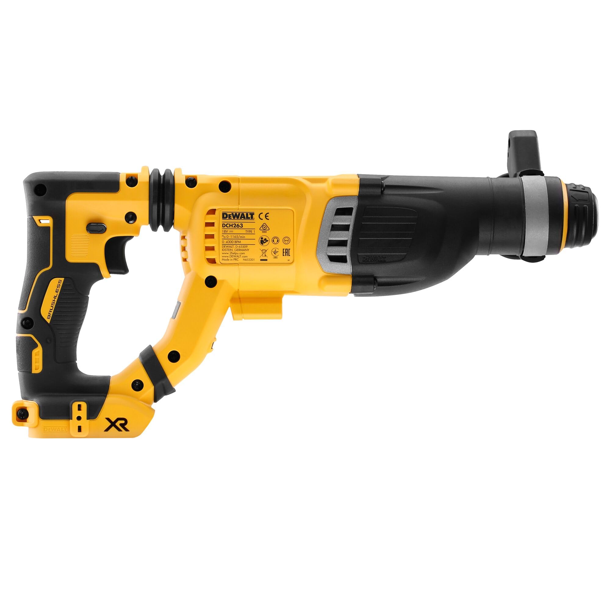dewalt-dch263n-xj-martillo-combinado-sds-plus-xr-18-v-sin-escobillas-3-j-perfora image 3
