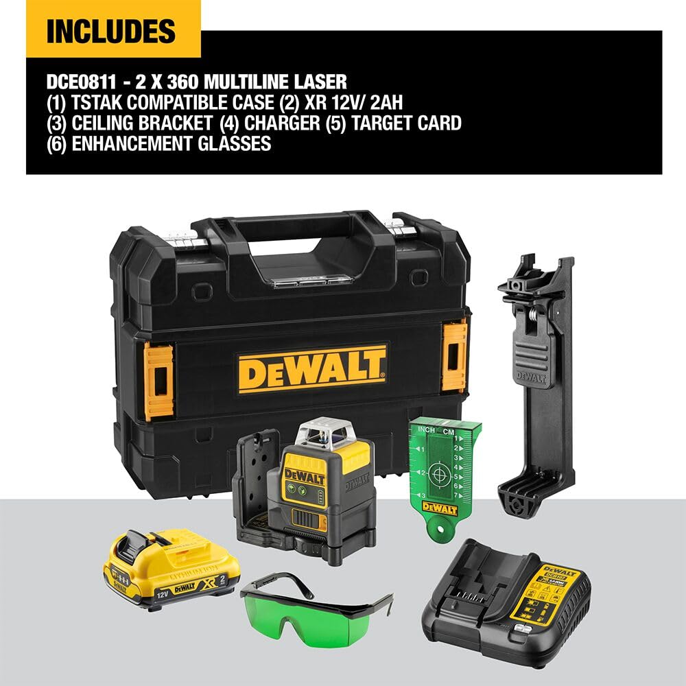 dewalt-dce0811d1g-qw-nivel-l-ser-autonivelante-verde-2x360-con-bater-a-xr-12v-2a image 2