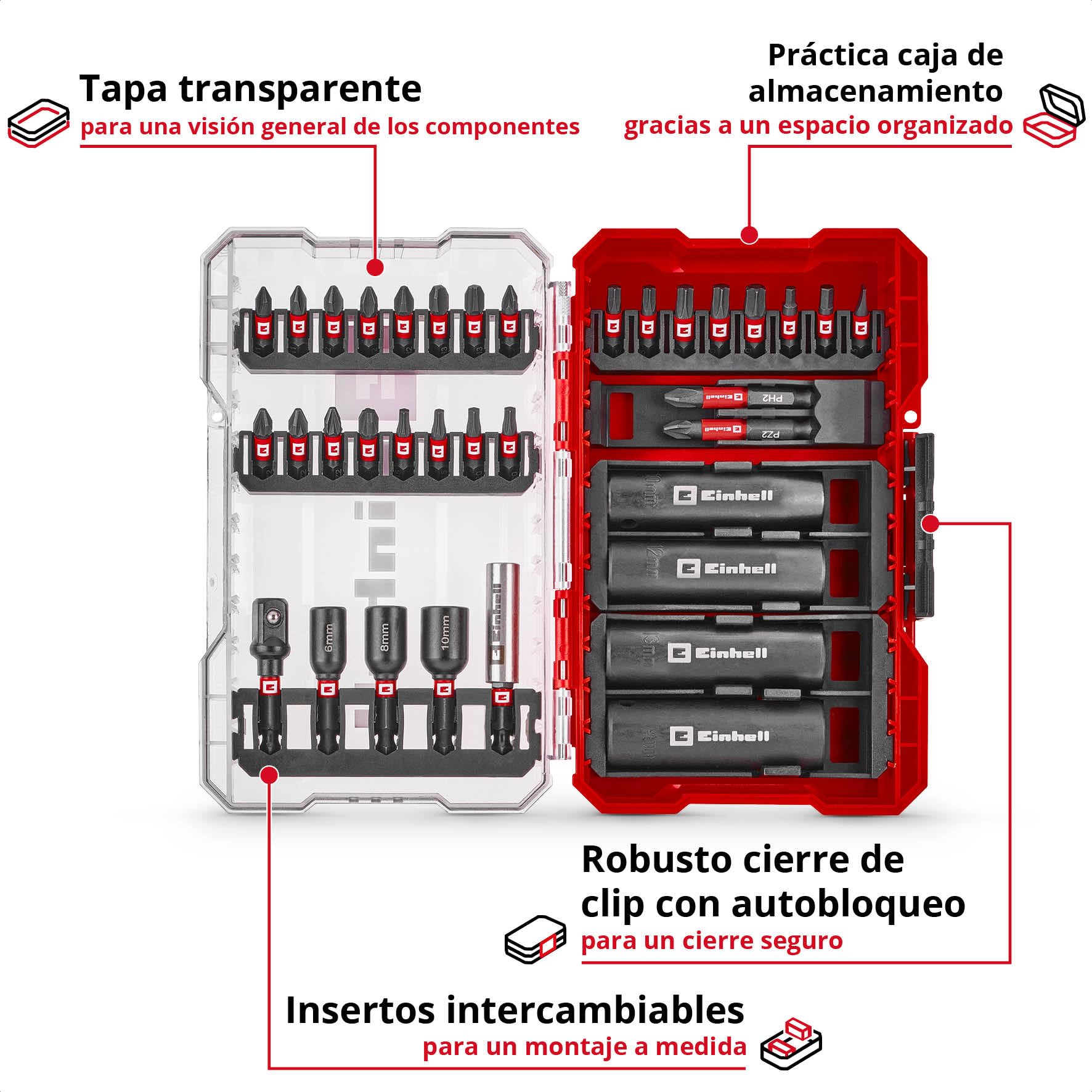 einhell-m-case-juego-de-35-brocas-de-impacto-y-llaves-de-vaso-puntas-25-50-mm-tu image 4