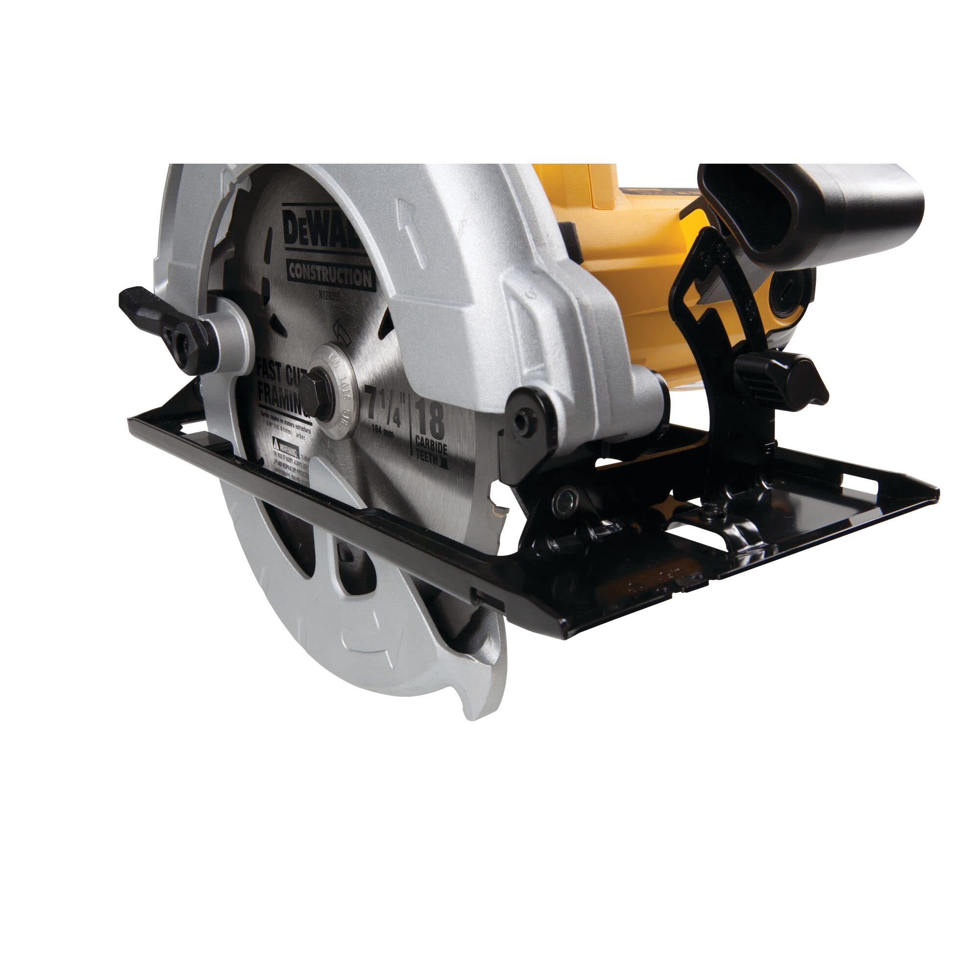 dewalt-dwe560-qs-sierra-circular-1350-w-con-disco-de-184-mm-corte-65-mm-y-5500-r image 2