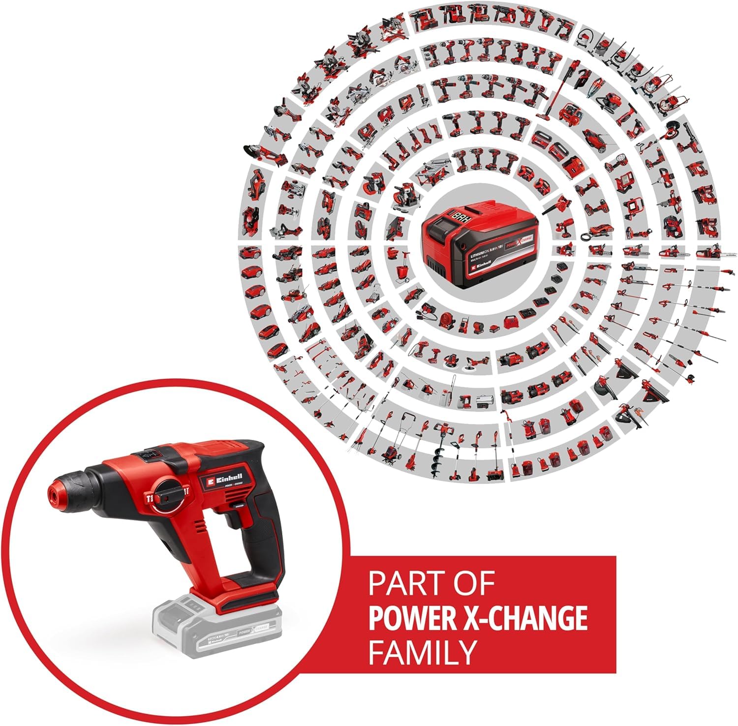 einhell-martillo-perforador-a-bater-a-te-hd-18-12-li-power-x-change-18-v-sds-plu image 2