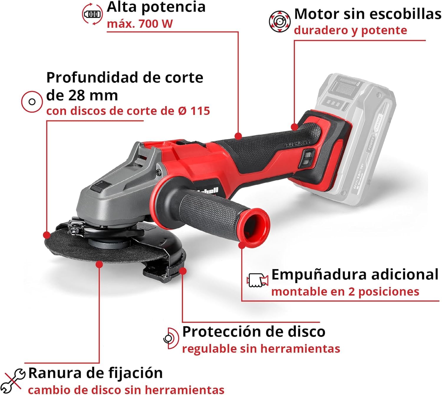 einhell-axxio-18-115-q-li-solo-amoladora-angular-a-bater-a-18-v-brushless-de-115 image 3