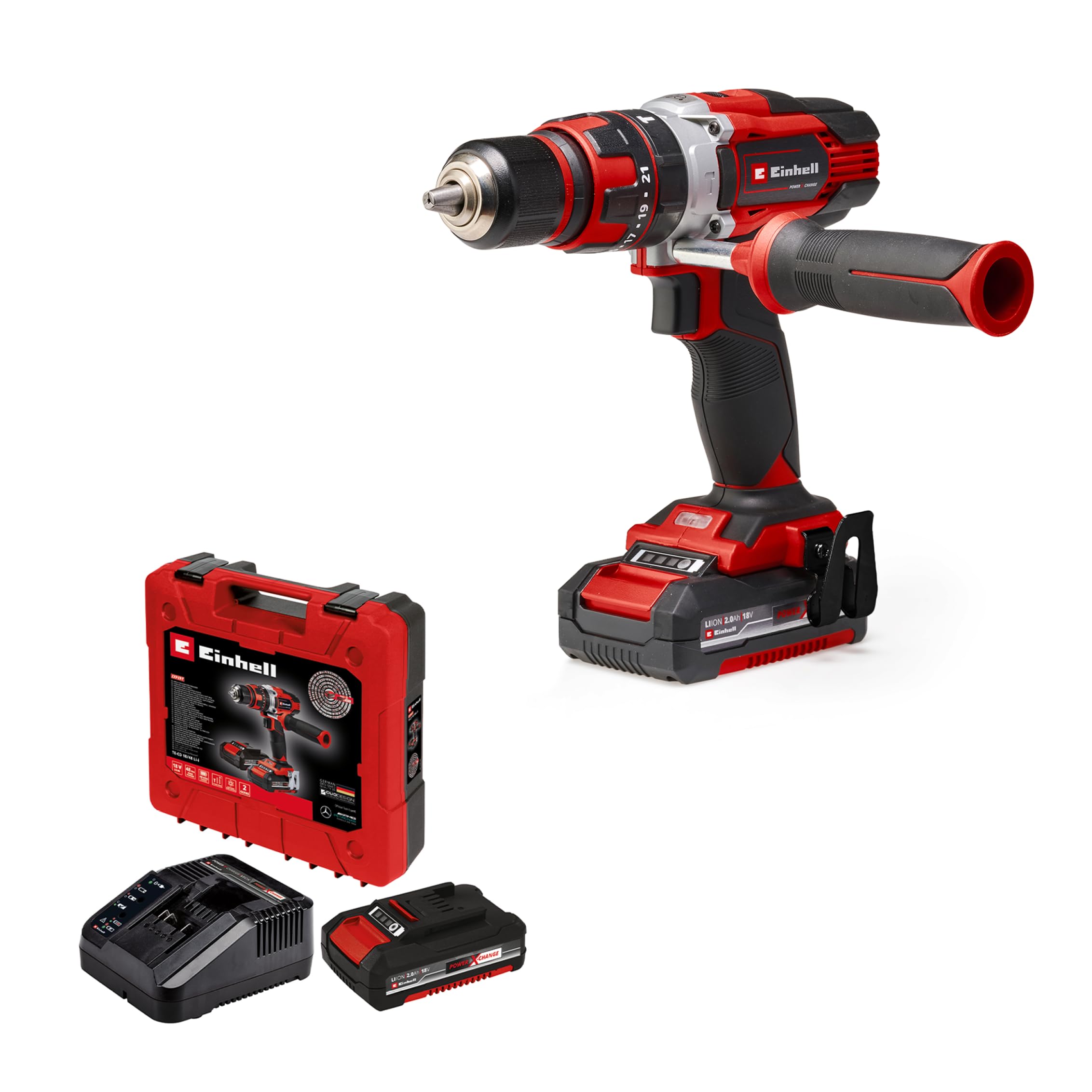 einhell-taladro-percutor-sin-cable-te-cd-18-48-li-i-power-x-change-2-bater-as-2- image 1