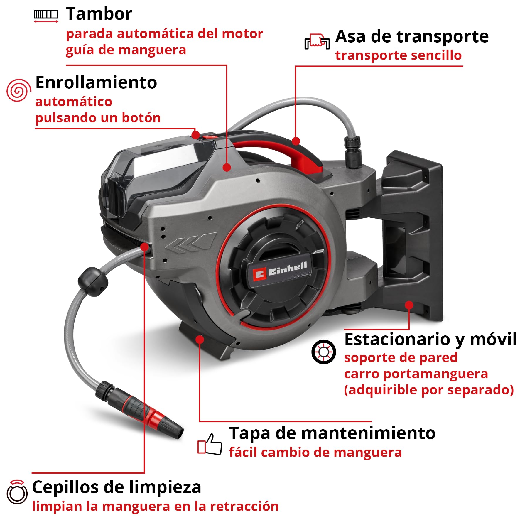 einhell-ge-hr-18-30-1-li-solo-tambor-de-manguera-con-bater-a-power-x-change-18-v image 3