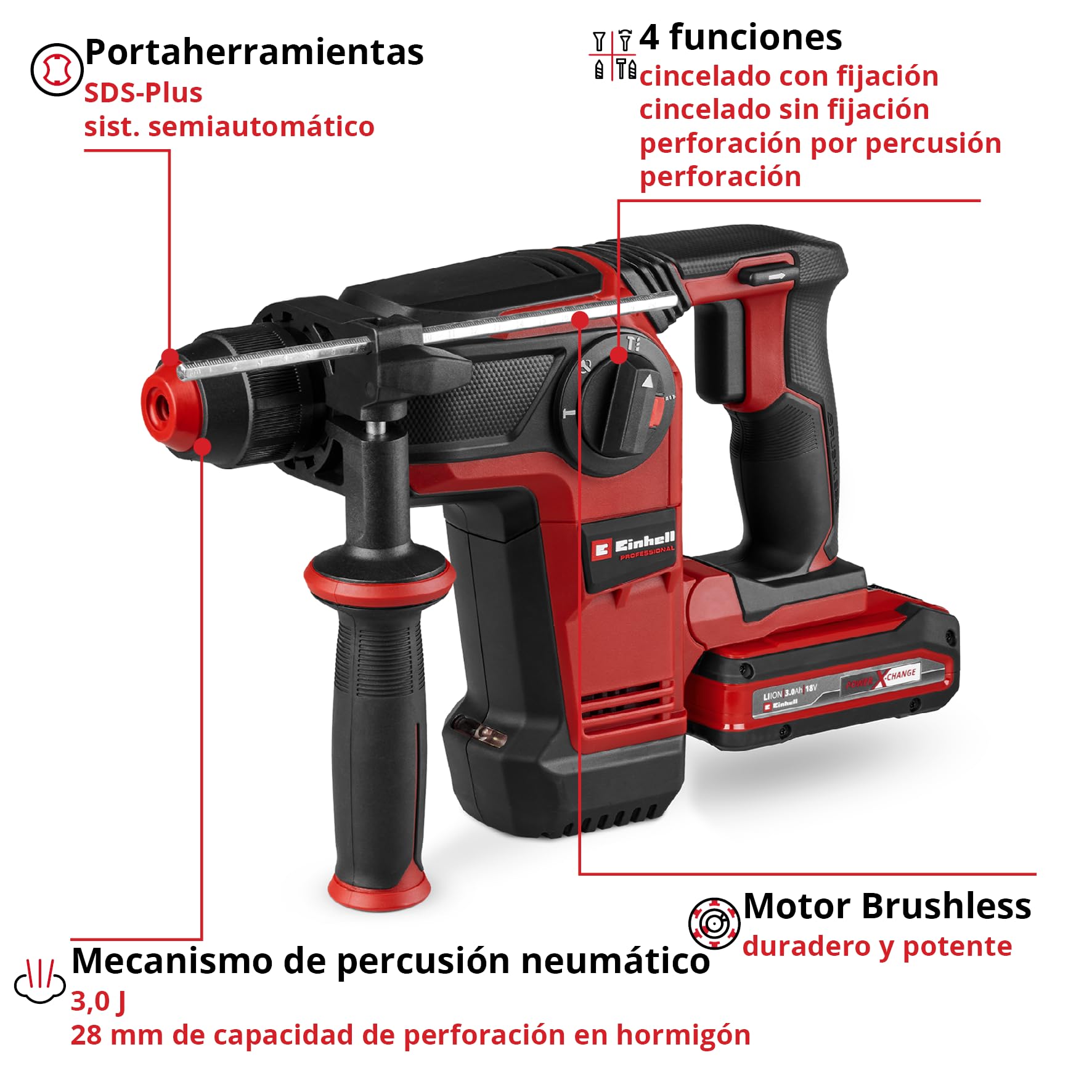 einhell-professional-tp-hd-18-28-li-bl-4-martillo-perforador-brushless-18-v-sds- image 3
