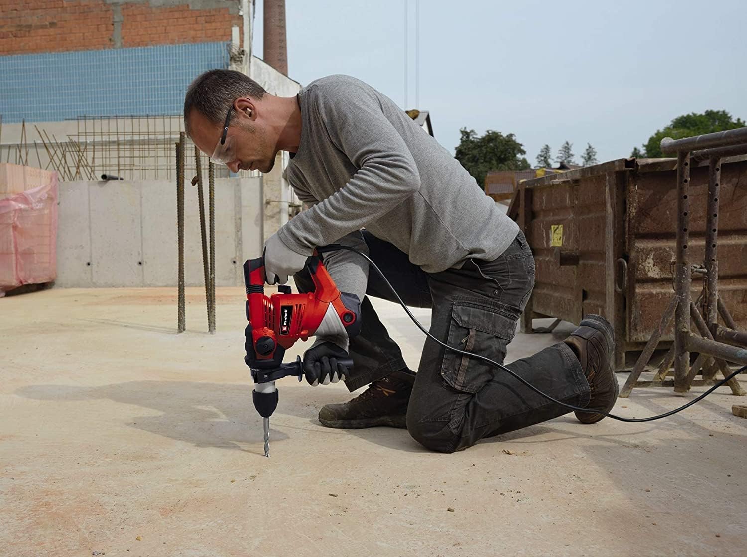 einhell-tc-rh-1600-martillo-perforador-con-cable-1600-w-sds-plus-4-j-4-funciones image 2