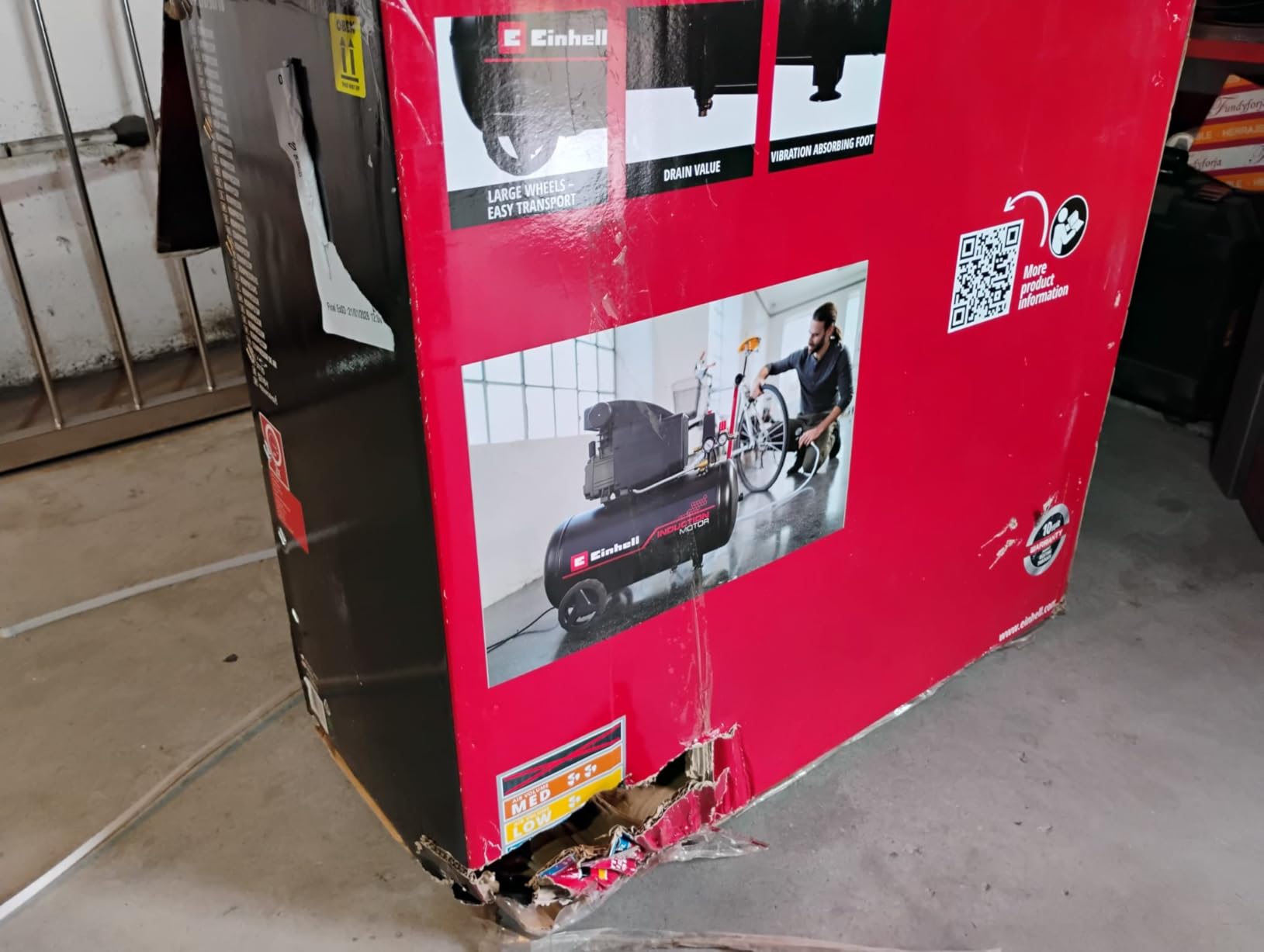 Gran compresor para taller casero