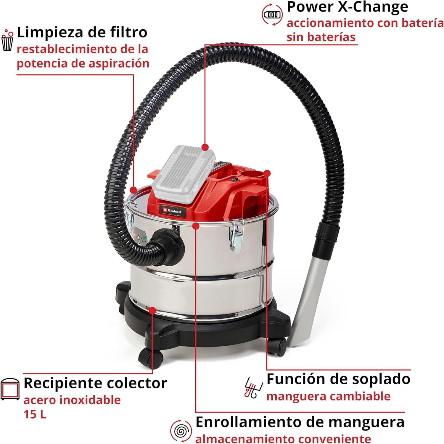 einhell-te-av-18-15-li-c-solo-power-x-change-aspirador-de-cenizas-inal-mbrico-18 image 3