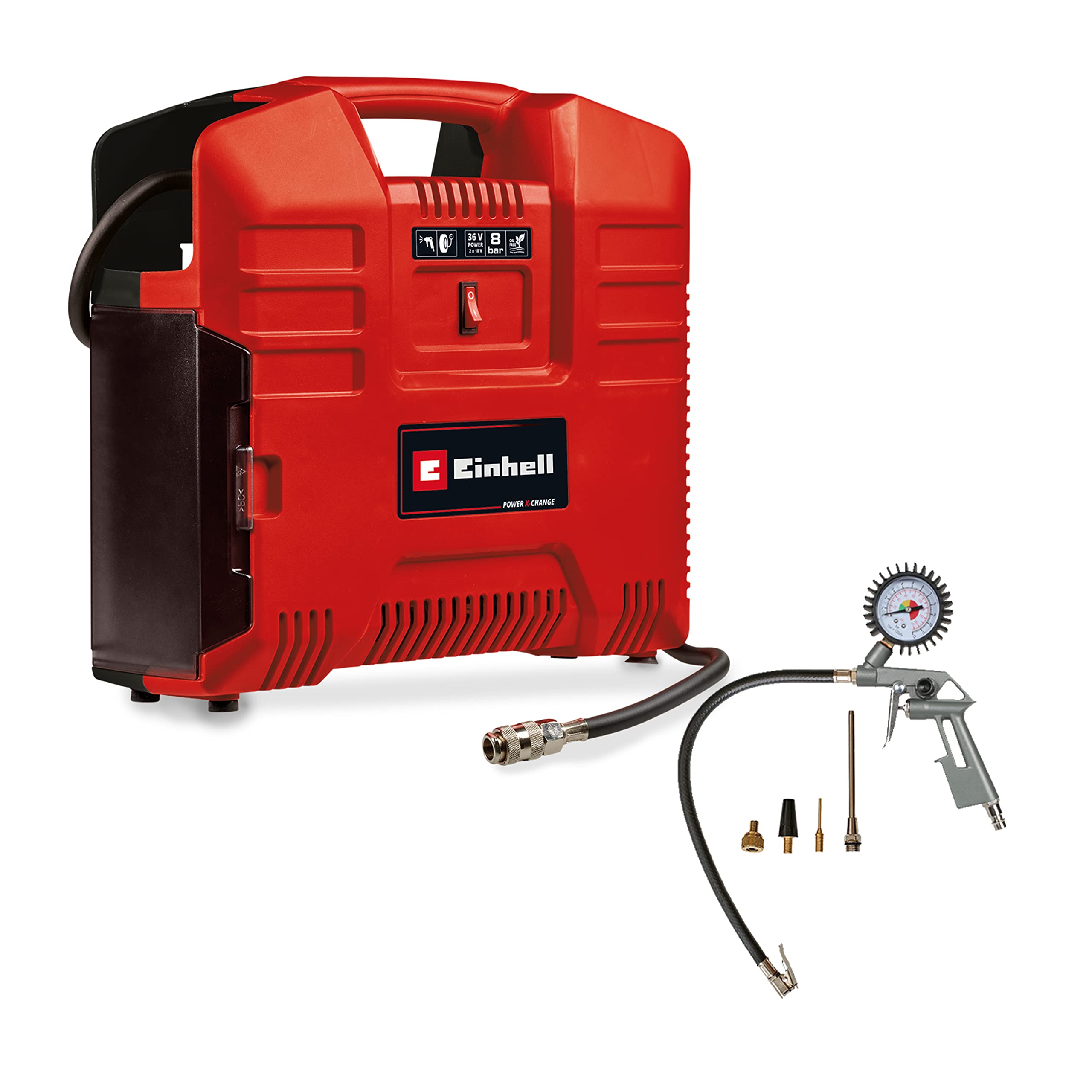 einhell-te-ac-36-8-li-of-set-solo-compresor-de-malet-n-a-bater-a-power-x-change- image 1