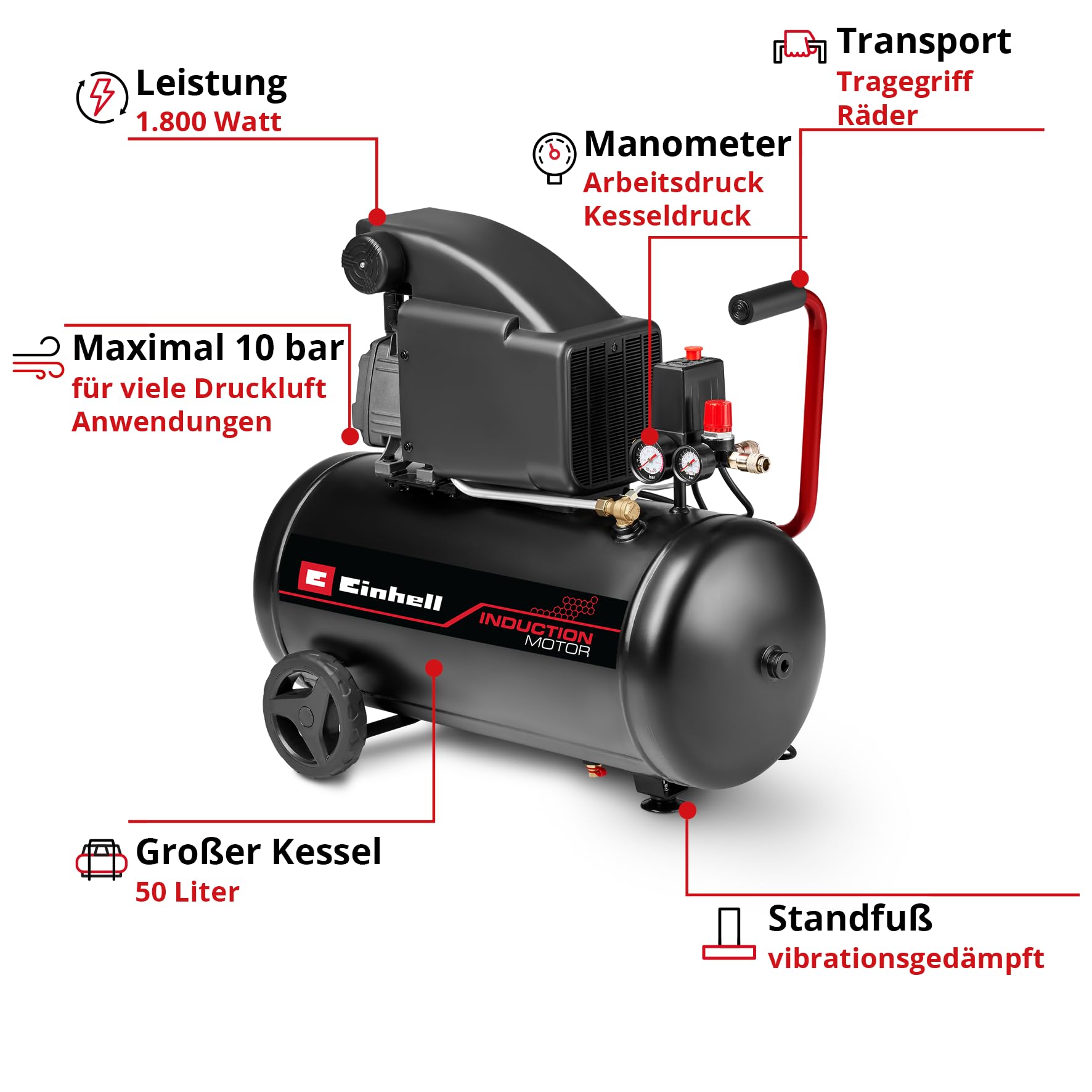 einhell-tc-ac-270-50-10-compresor-de-aire-lubricado-1-800-w-10-bar-dep-sito-50-l image 2