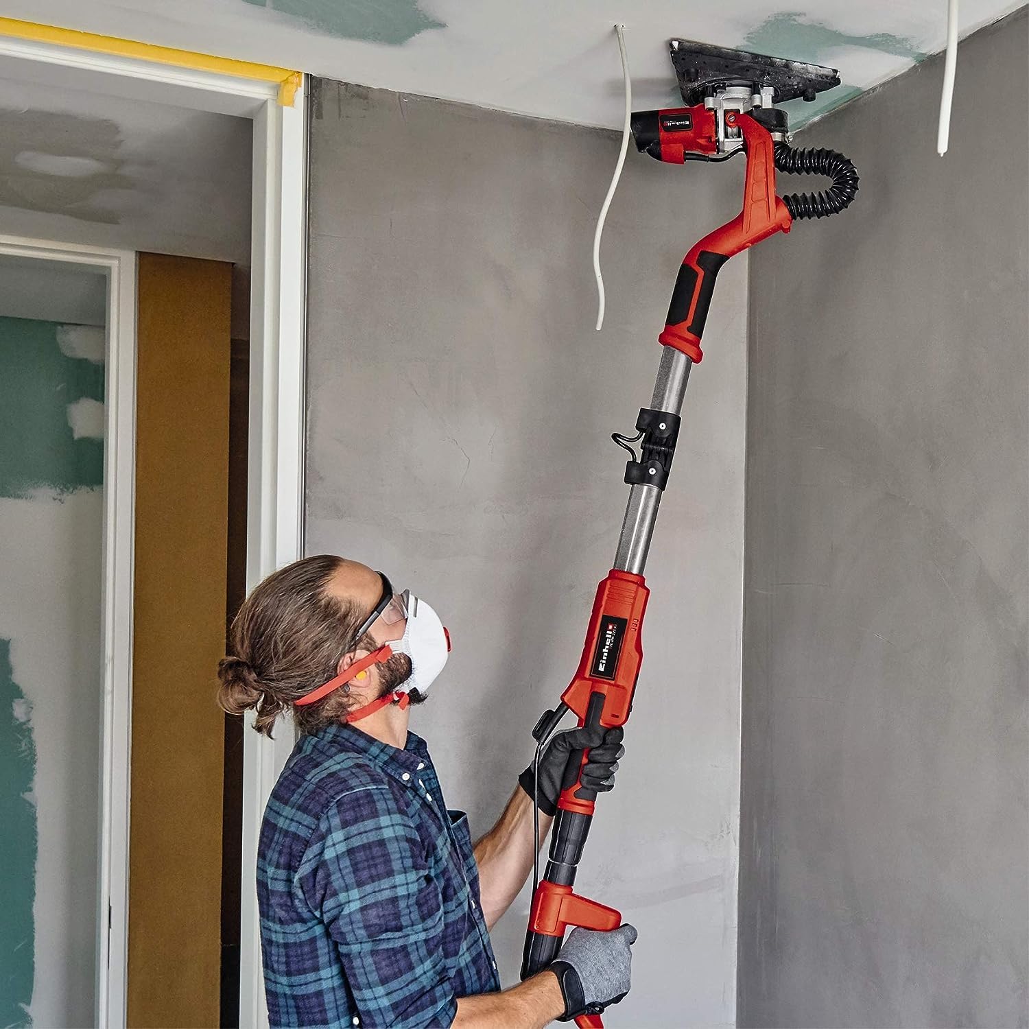 einhell-lijadora-de-pared-750-w-plato-225-mm-intercambiable-mango-telesc-pico-16 image 5
