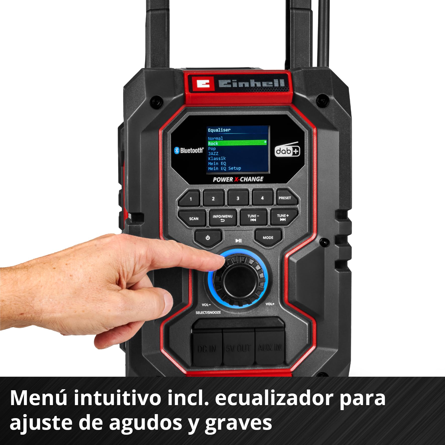 einhell-te-cr-18-li-dab-fm-bt-radio-de-obra-18-v-power-x-change-con-bluetooth-us image 7