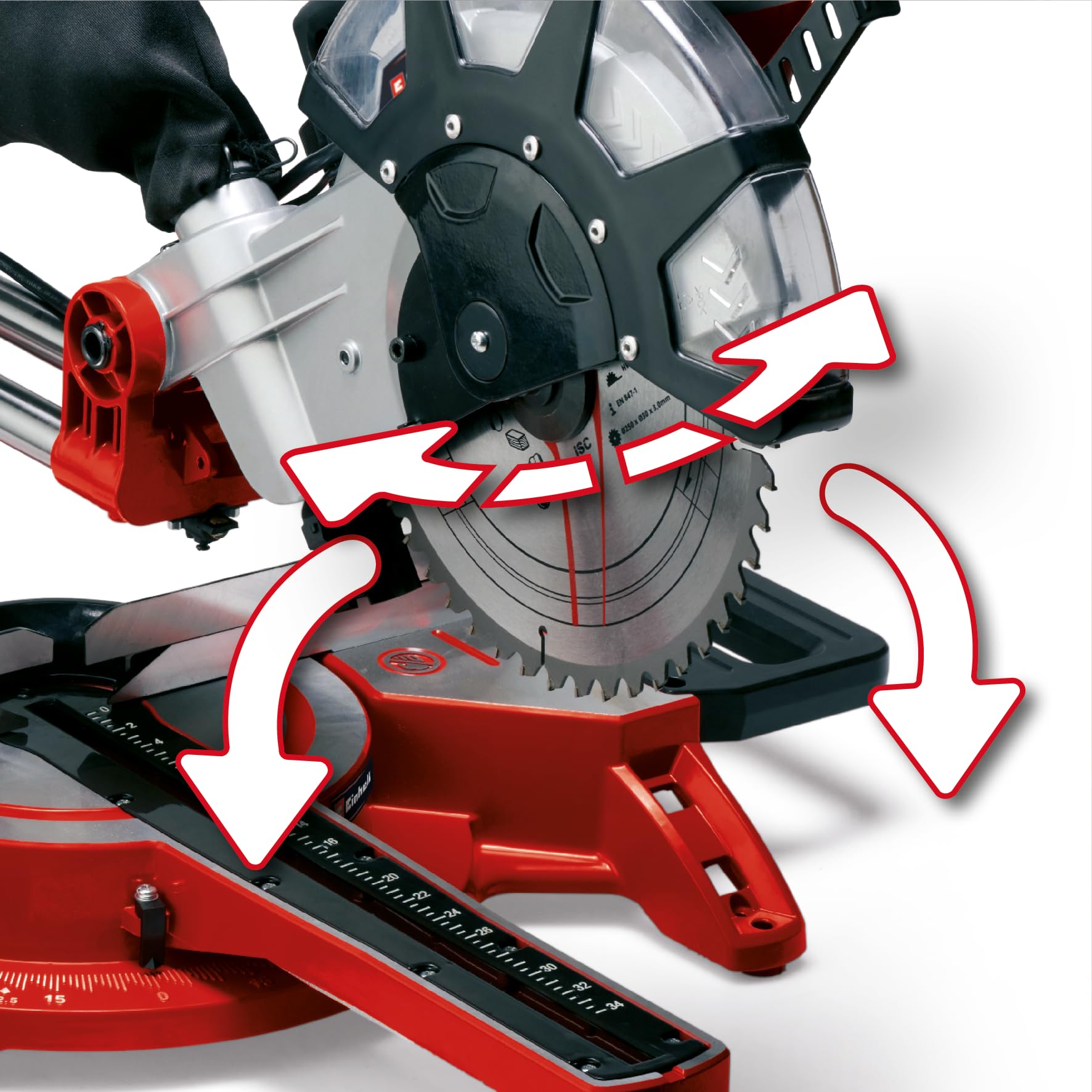 einhell-tc-sm-2534-1-dual-ingletadora-con-tracci-n-2350-w-cabezal-inclinable-l-s image 3