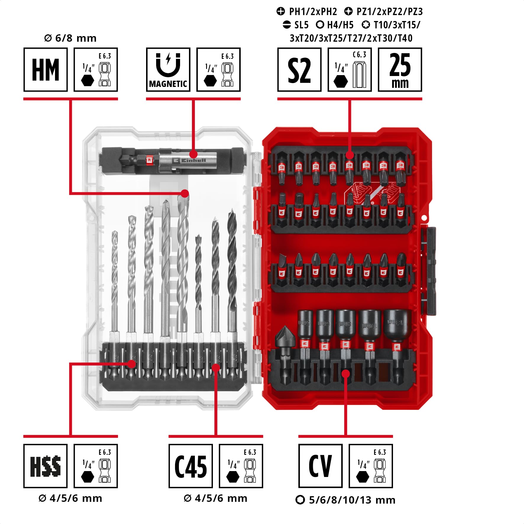 einhell-49108759-kit-39-brocas-y-puntas-de-atornillar-m-case-hss-s2-cv image 4