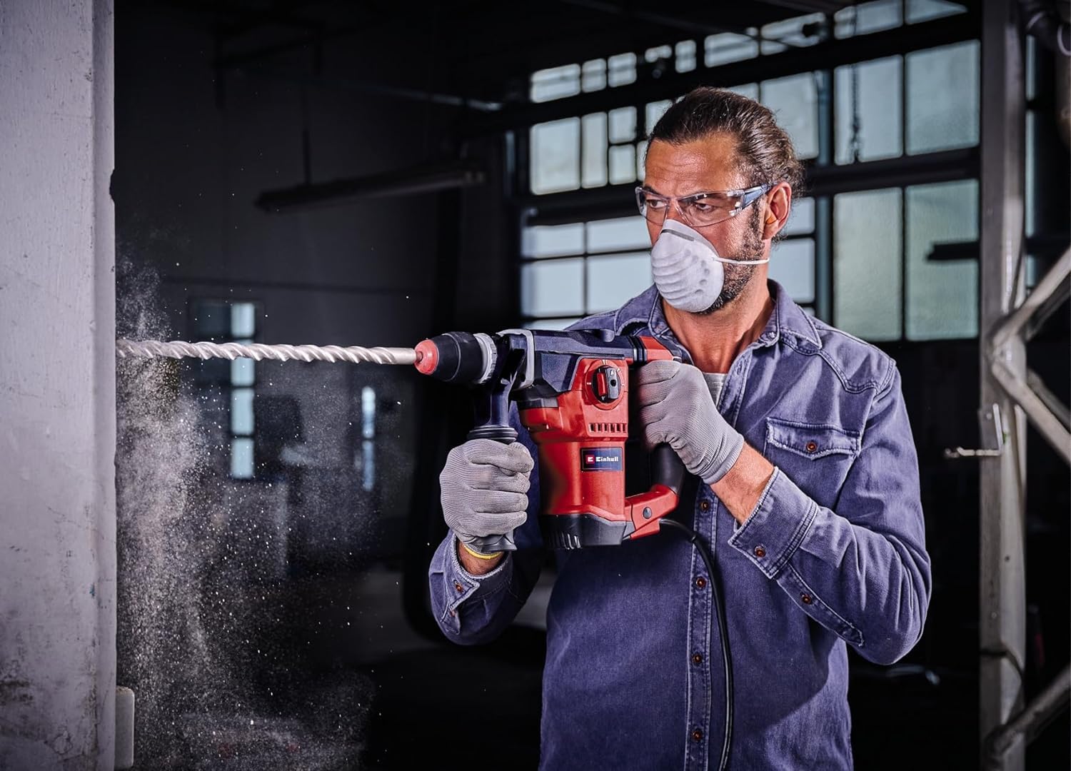 einhell-te-rh-32-1600-4f-martillo-perforador-sds-plus-1600-w-con-4-funciones-y-4 image 2