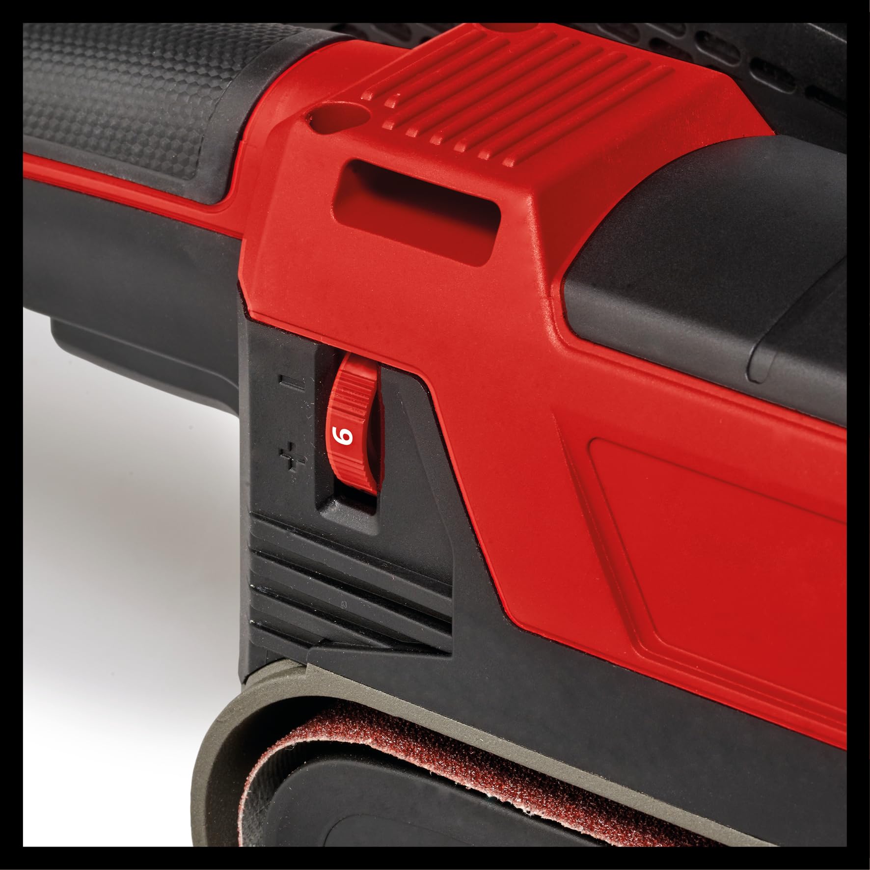 einhell-te-bs-850-e-lijadora-de-banda-850-w-400-m-min-ajuste-fino-de-banda-aspir image 6