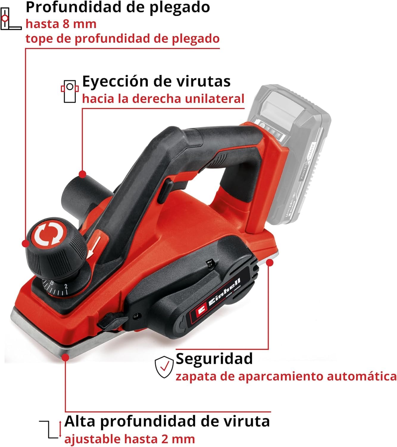 einhell-te-pl-18-82-li-solo-cepillo-el-ctrico-a-bater-a-power-x-change-18-v-prof image 3