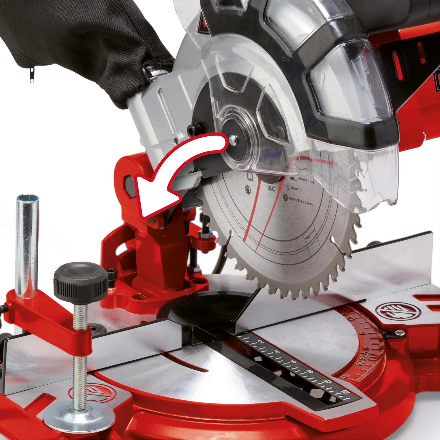 einhell-ingletadora-con-cable-tc-ms-2112-1600-w-230-v-5000-rpm-hoja-con-punta-de image 4