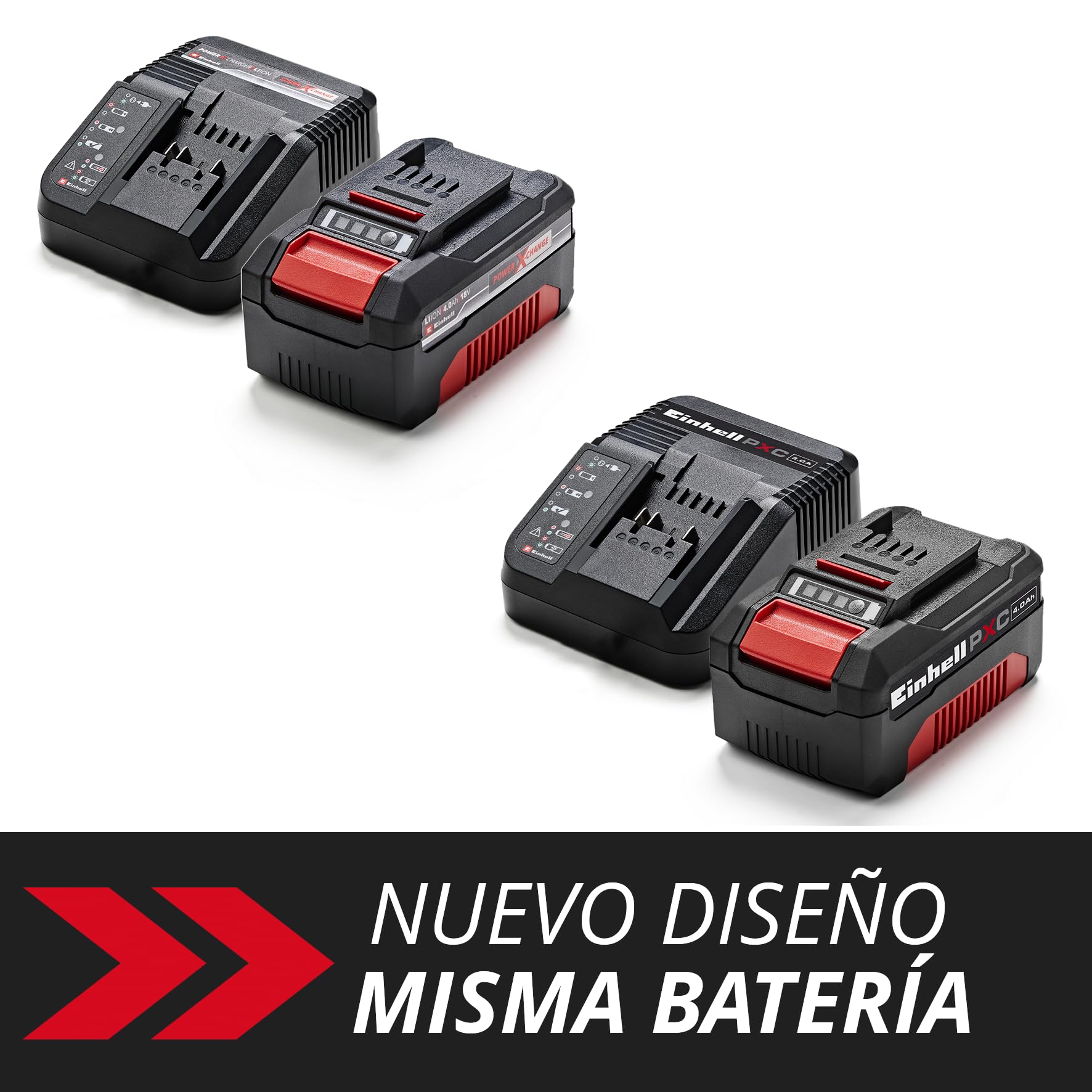 einhell-kit-de-inicio-power-x-change-bater-a-de-iones-de-litio-18-v-4-0-ah-y-car image 2