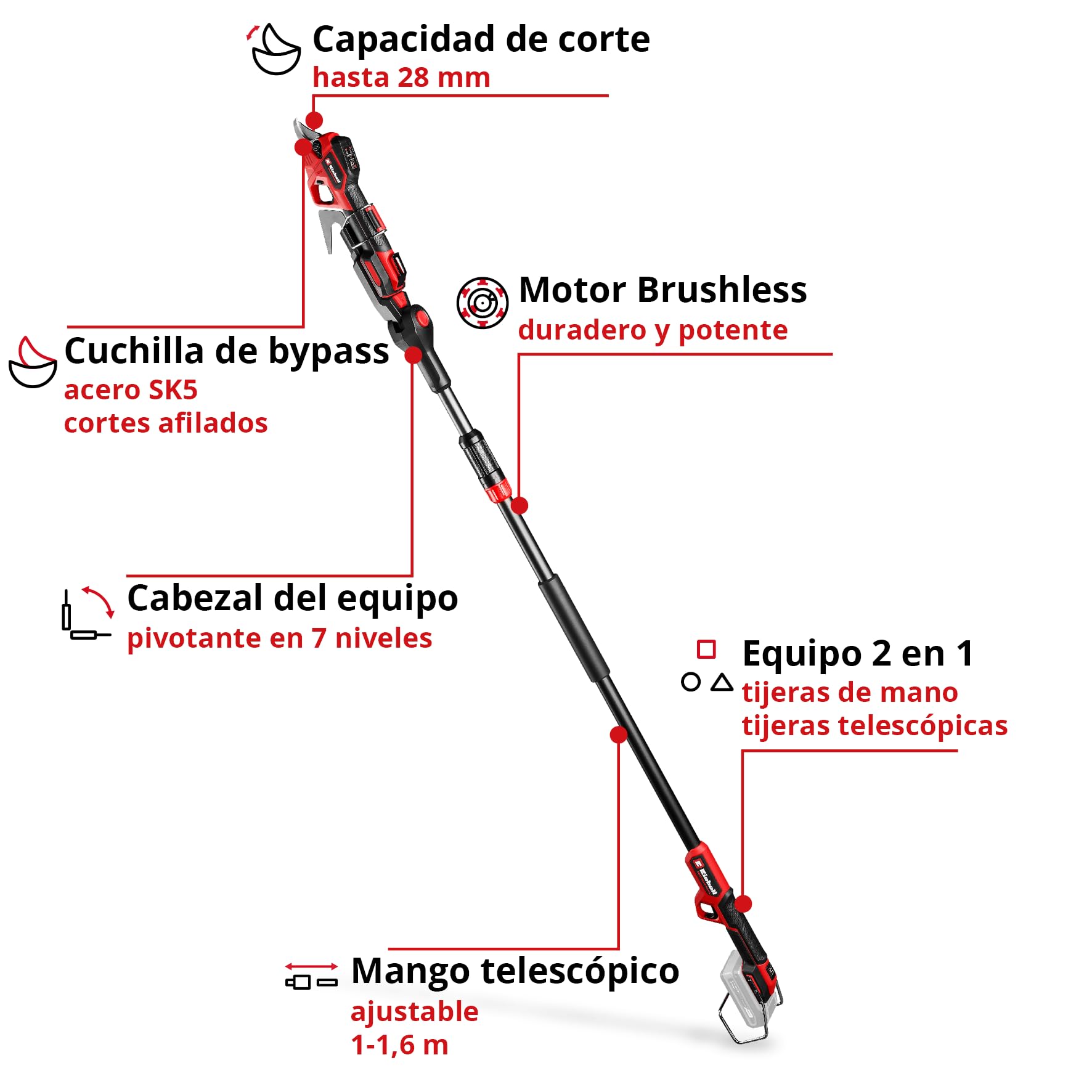 einhell-gp-ls-18-28-li-t-bl-solo-professional-tijera-de-podar-telesc-pica-con-ba image 3