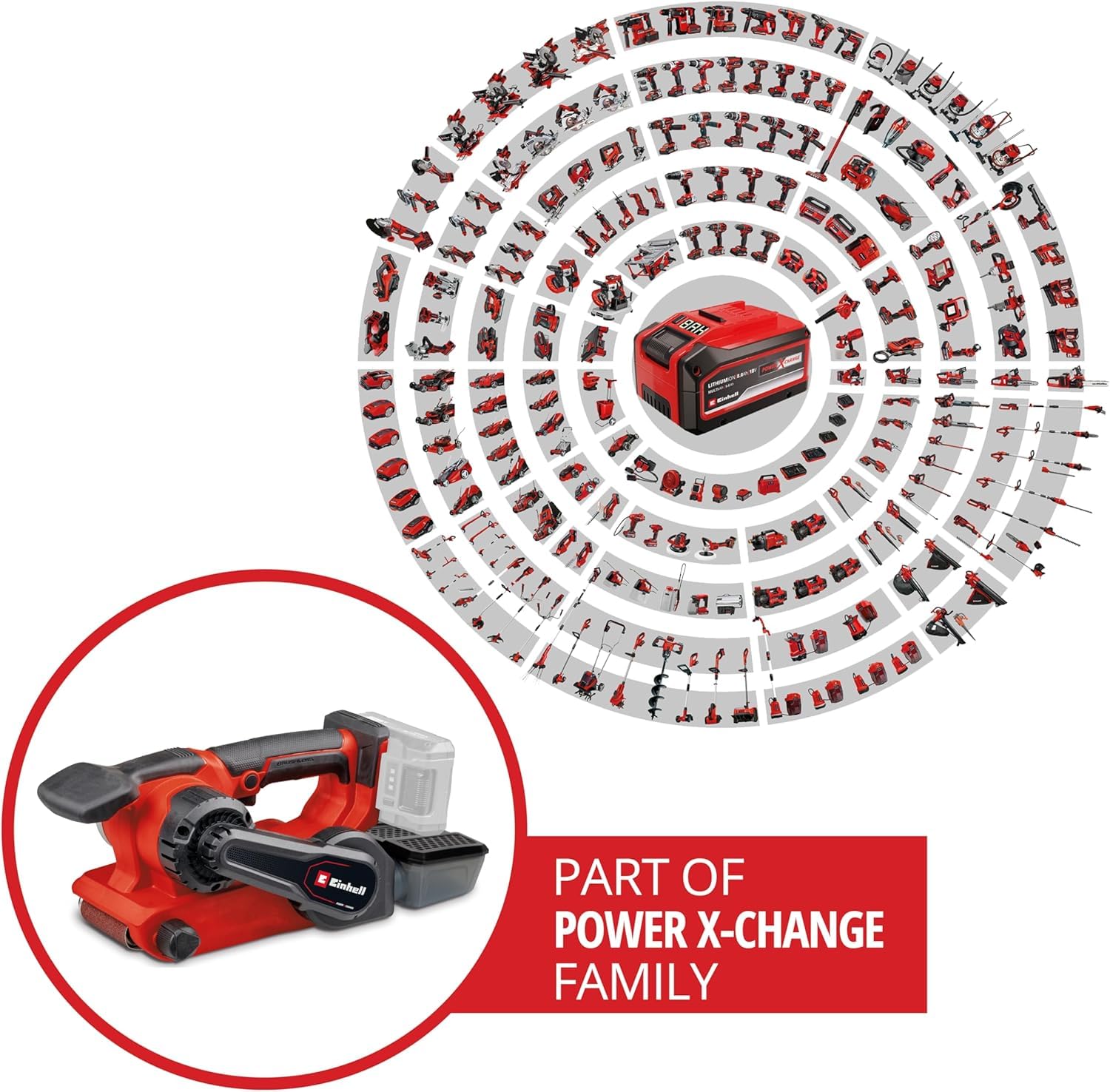 einhell-professional-tp-bs-18-457-li-bl-solo-lijadora-de-banda-a-bater-a-18-v-si image 2