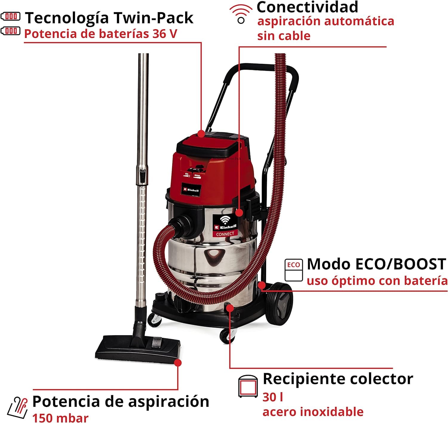 einhell-tp-vc-36-30-s-auto-solo-power-x-change-aspirador-de-seco-y-h-medo-a-bate image 3