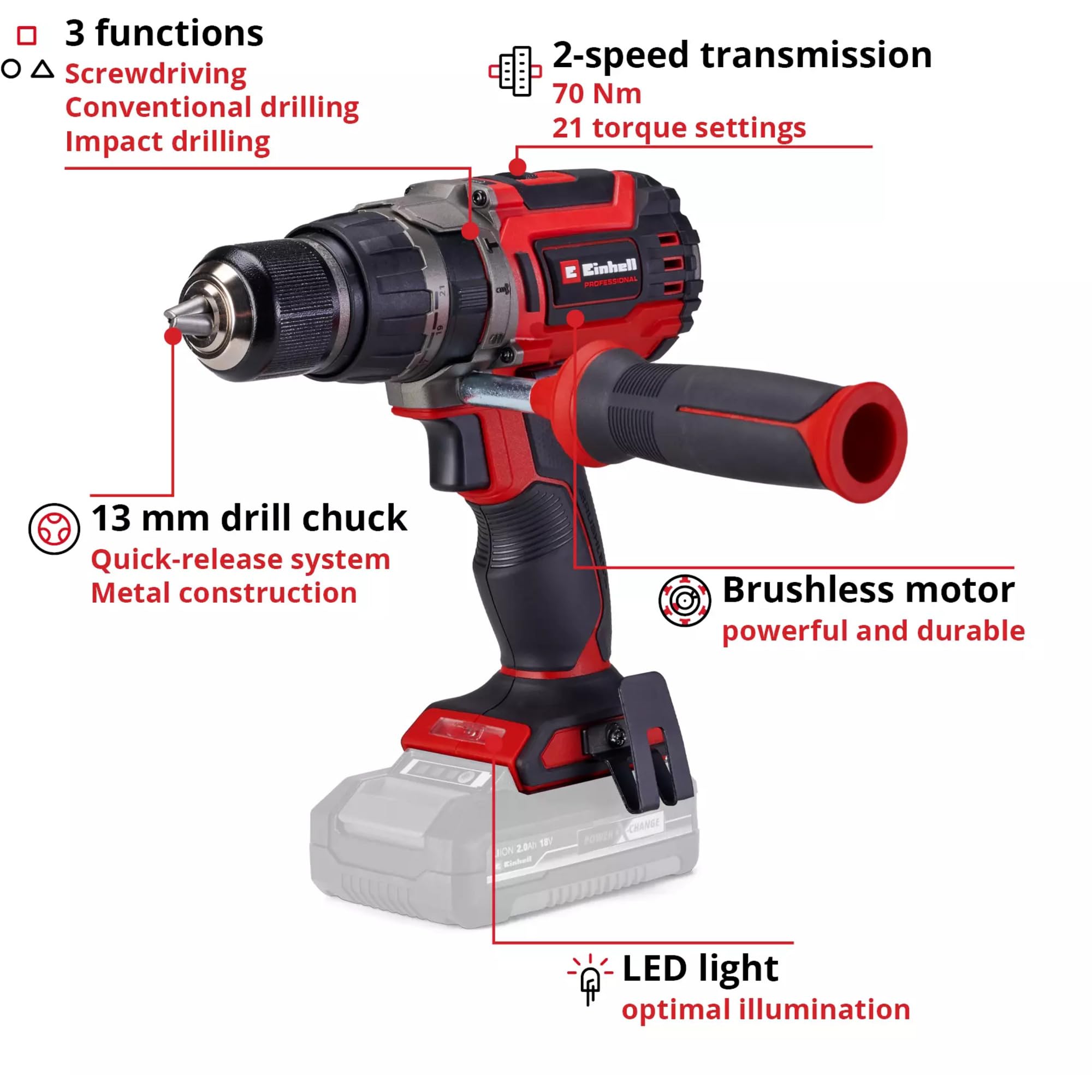 einhell-professional-tp-cd-18-70-li-i-bl-solo-power-x-change-taladro-percutor-co image 2