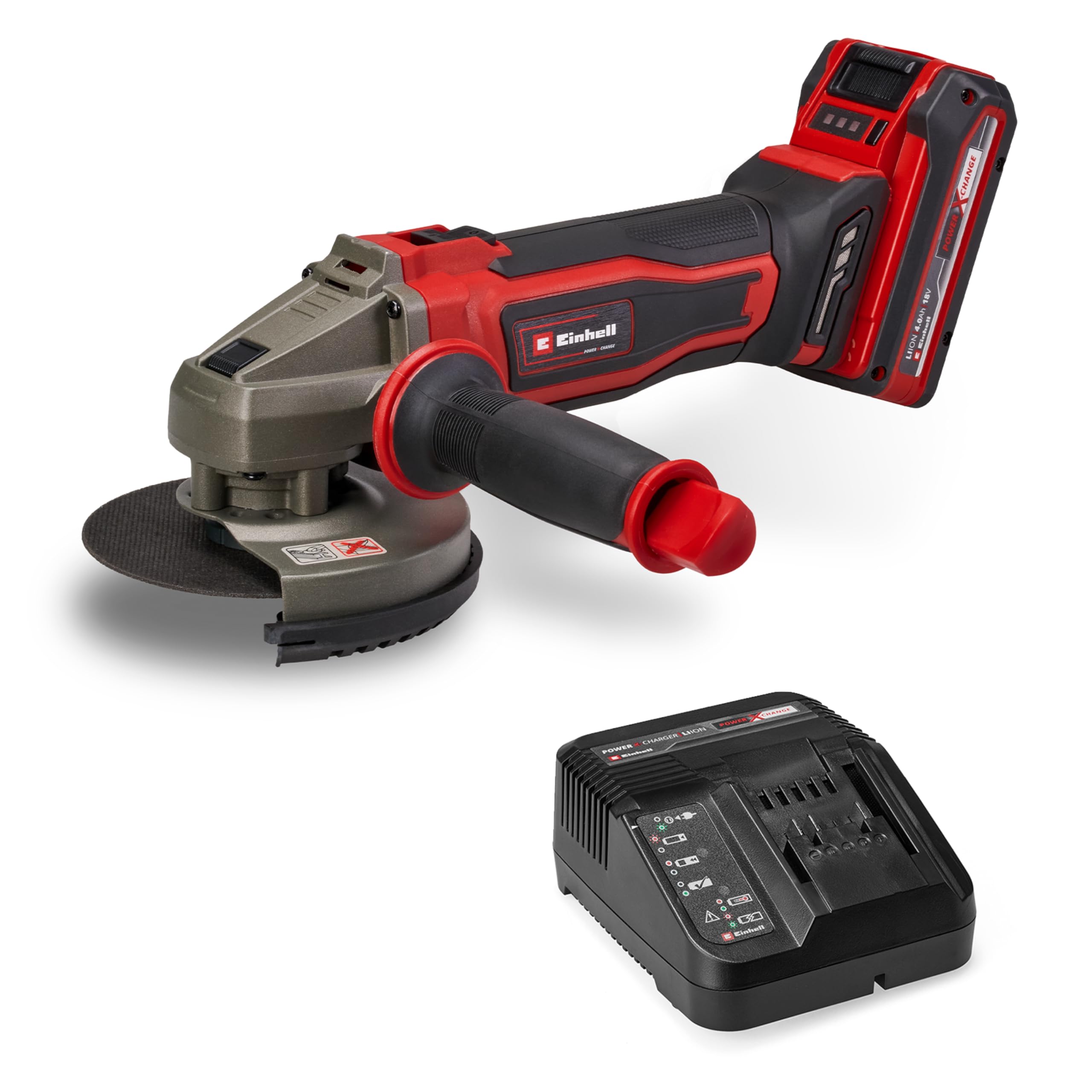 einhell-te-ag-18-125-2-li-amoladora-angular-a-bater-a-power-x-change-18-v-con-ba image 1