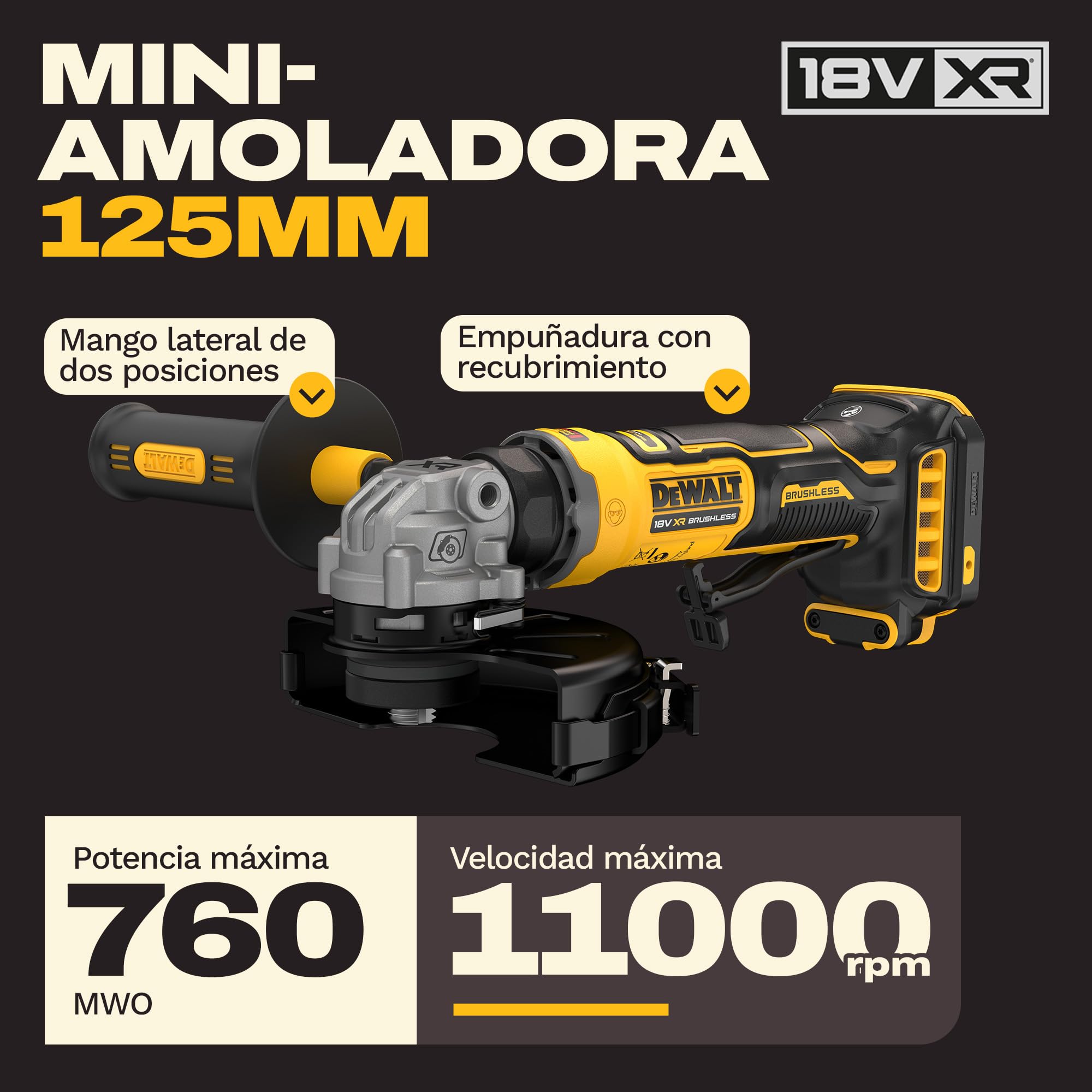dewalt-dcg404n-xj-amoladora-angular-compacta-brushless-125-mm-18v-xr-con-freno-e image 2