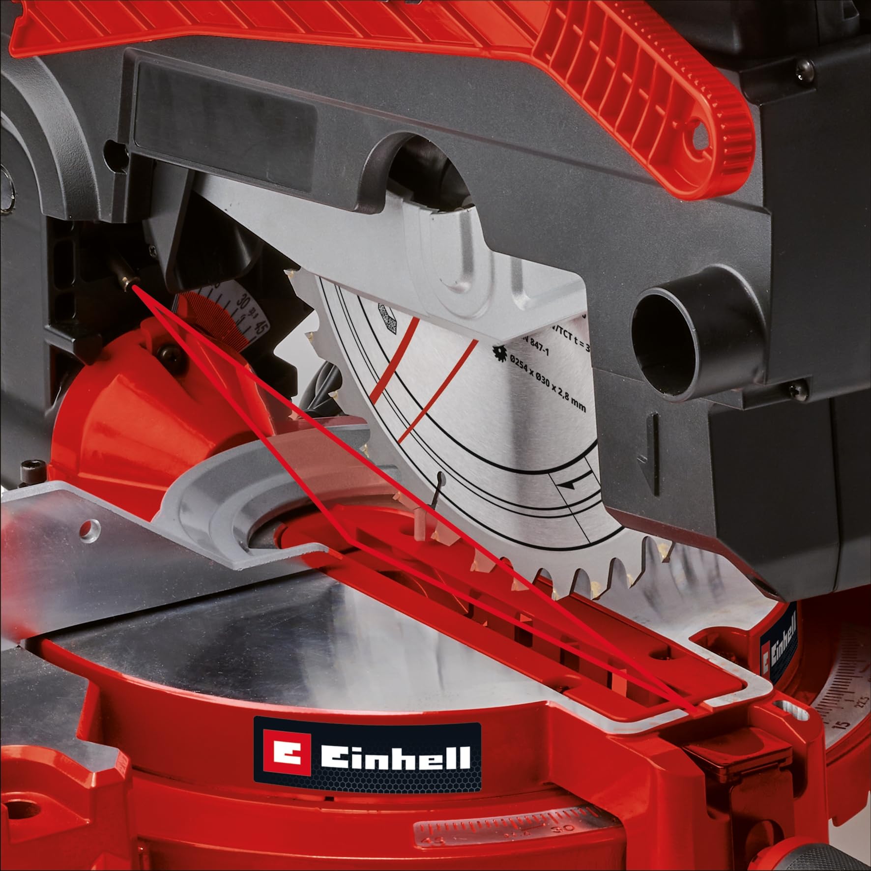 einhell-te-ms-254-t-sierra-ingletadora-y-tronzadora-y-de-mesa-2-en-1-2000-w-hoja image 5