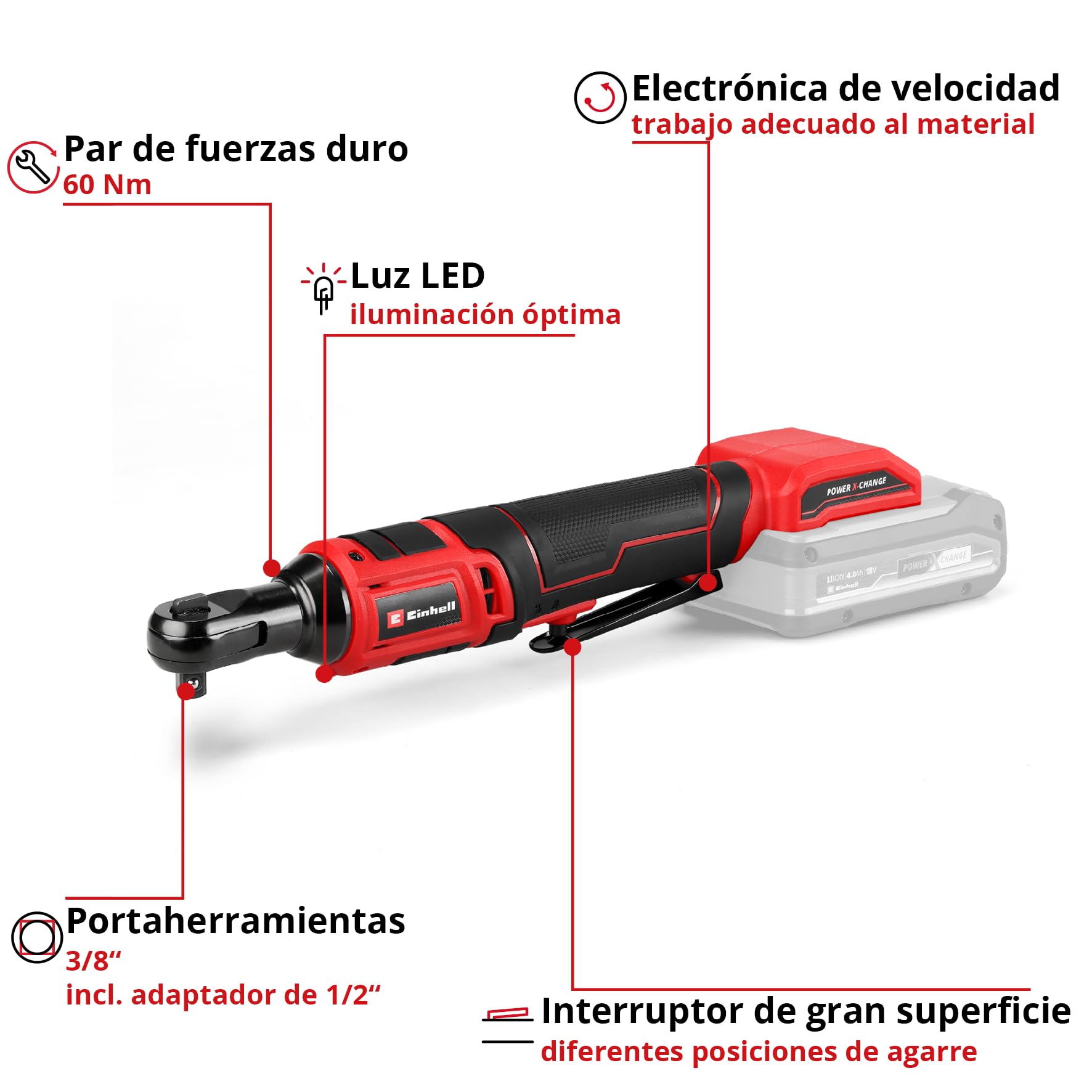 einhell-te-rw-18-60-li-solo-power-x-change-atornillador-de-carraca-a-bater-a-18v image 3